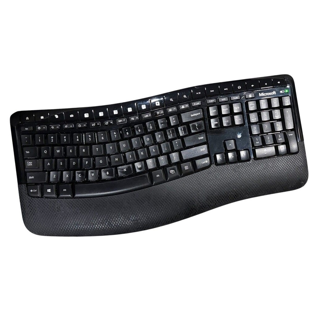 UNTESTED Microsoft Windows Comfort Keyboard 5000 Model 1394 No USB Dongle